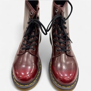 Dr. Martens Cherry Red Combat Boots